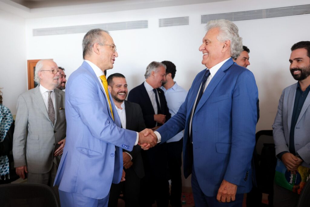 Caiado busca expansão para o agronegócio com empresa global indiana Caiado busca expansão para o agronegócio com empresa global indiana