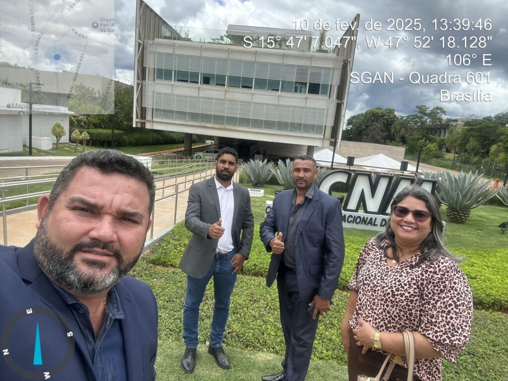 Presidente da Câmara de São Salvador acompanha prefeito André Borba em Brasília na busca por investimentos