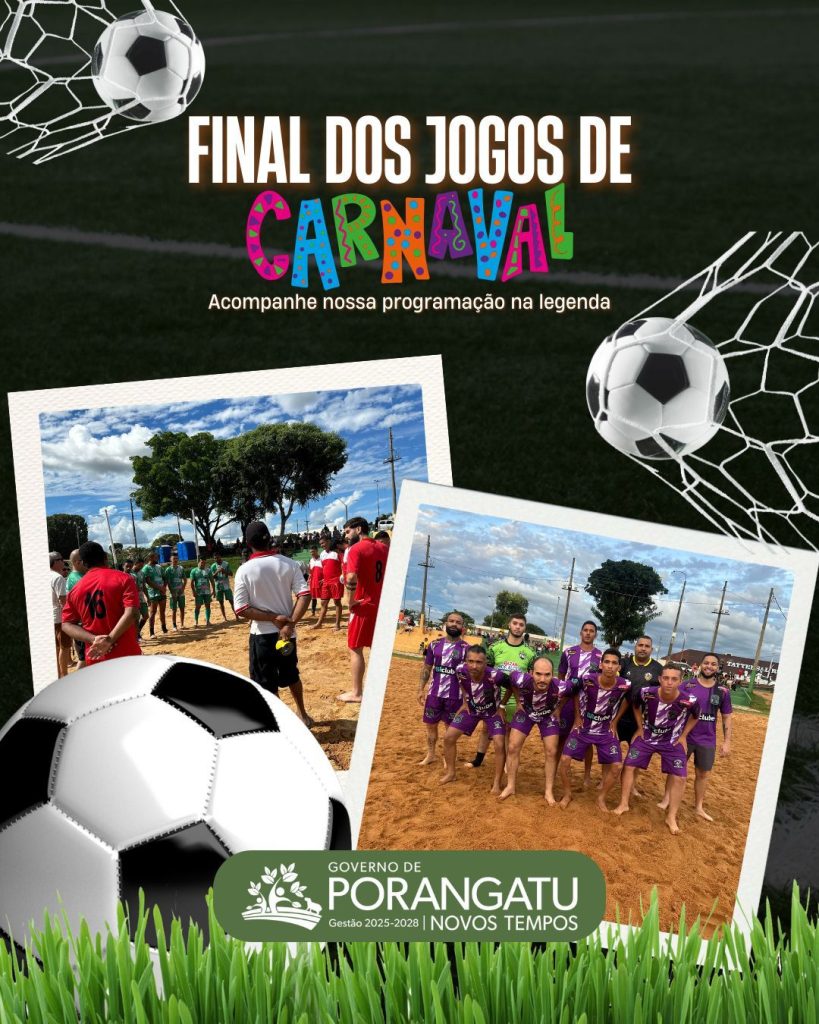 Esporte e emoção marcam o último dia dos Jogos de Carnaval em Porangatu-GO