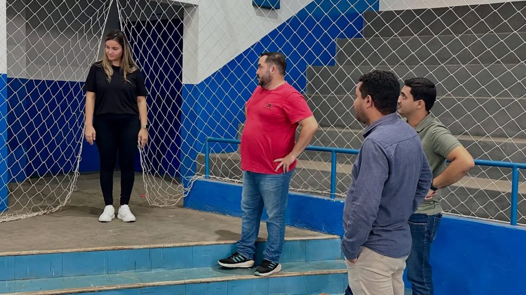 Prefeita Thaynara Melo articula melhorias no ginásio para sediar etapa inédita da Liga Goiás em Alvorada