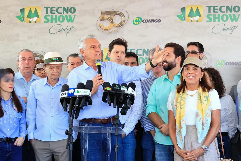 Na 22ª Tecnoshow, Caiado defende gestão limpa e ágil para acelerar o desenvolvimento de Goiás