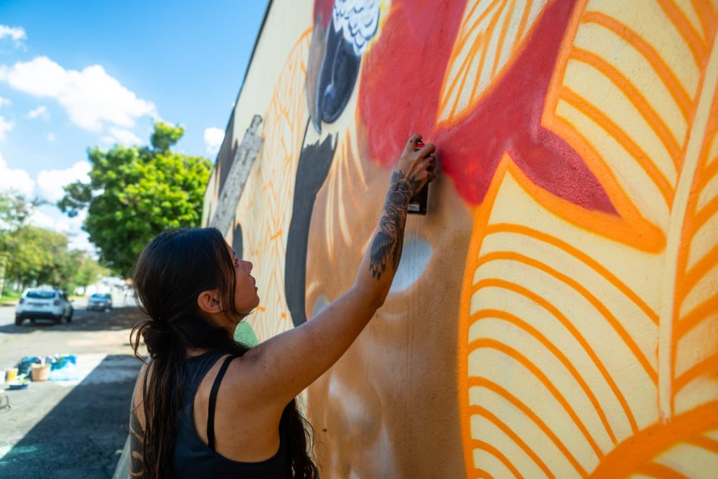 Mural transforma Setor Negrão de Lima em galeria a céu aberto