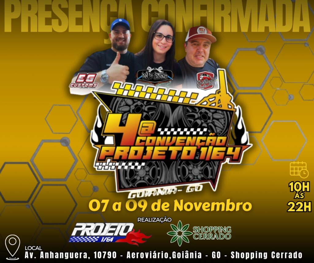 Goiânia sediará no próximo final de semana a 4ª Convenção Projeto 1/64, o maior encontro de colecionadores do Centro-Oeste
