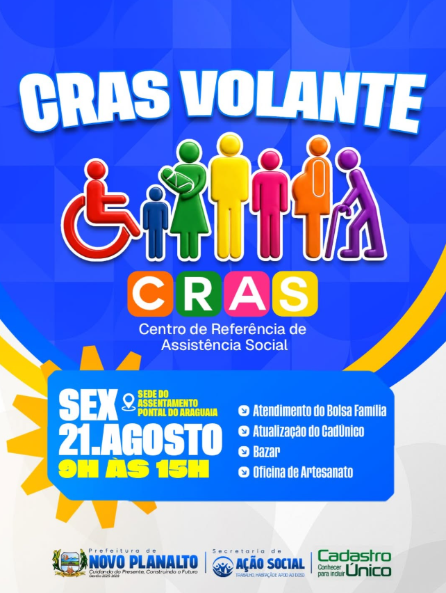 Prefeitura de Novo Planalto aproxima serviços sociais da população com CRAS Volante